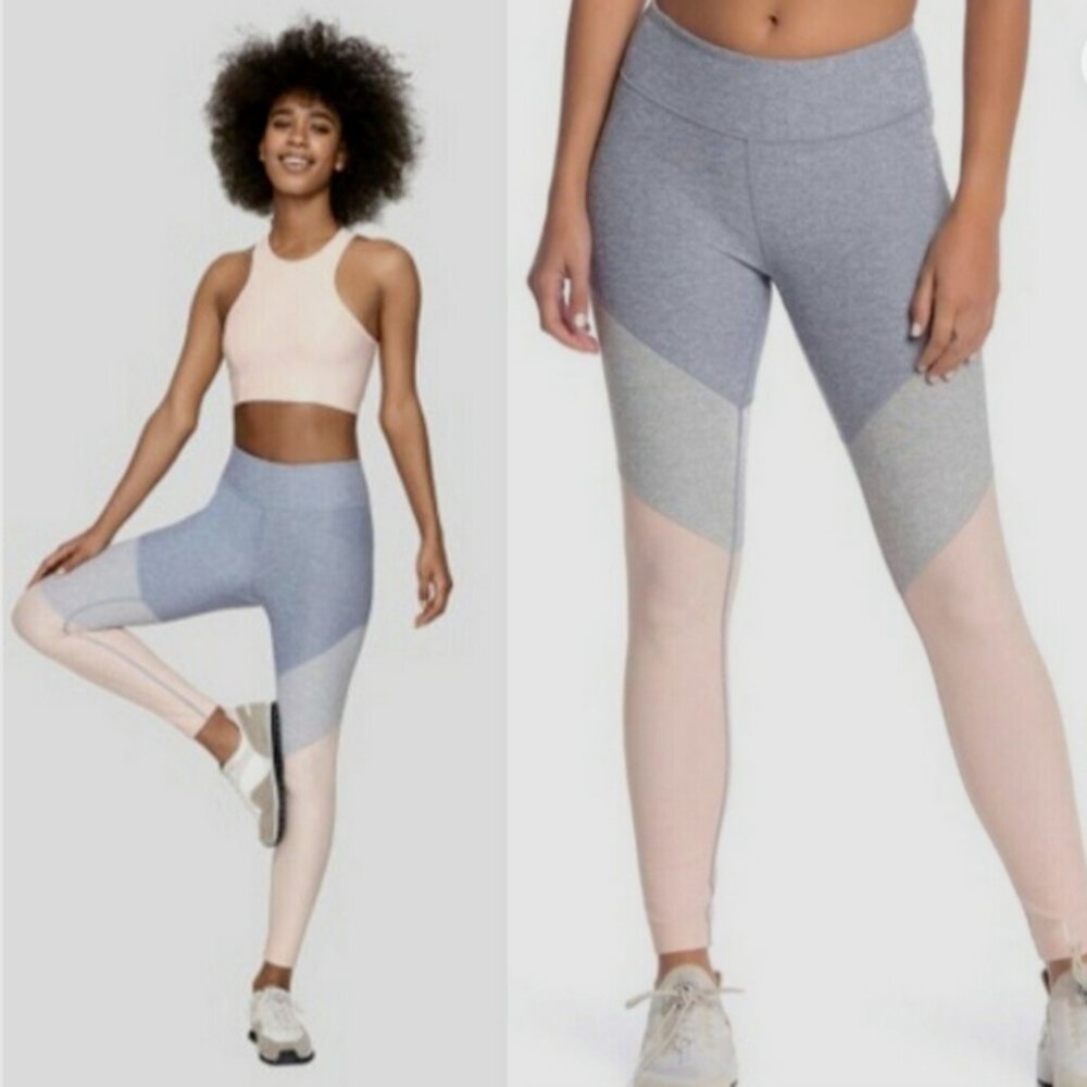 Women's Size Small Outdoor Voices Colorblock 7/8 Spring Pastel leggings